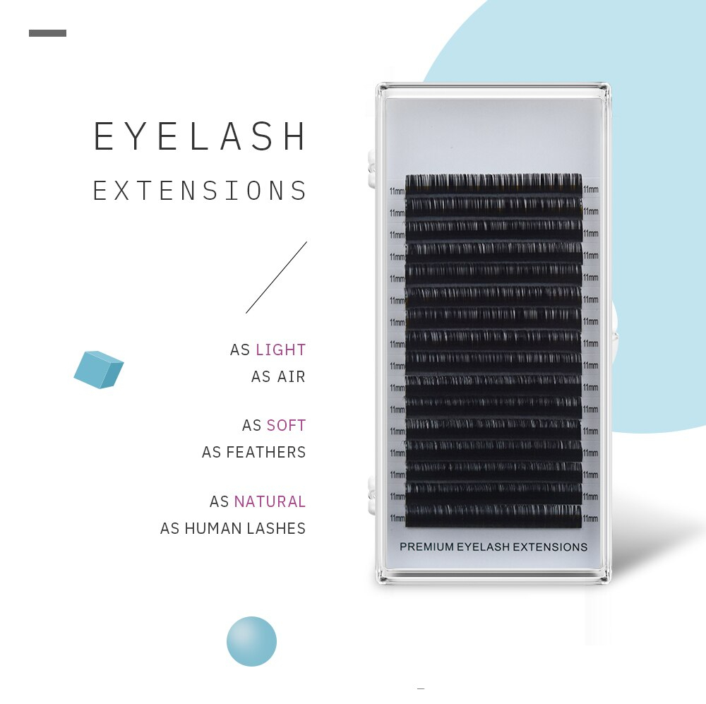 H&L SINCE 1990 16Rows 0.03 thickness individual eyelash lashes maquiagem cilios for professionals soft mink eyelash extension