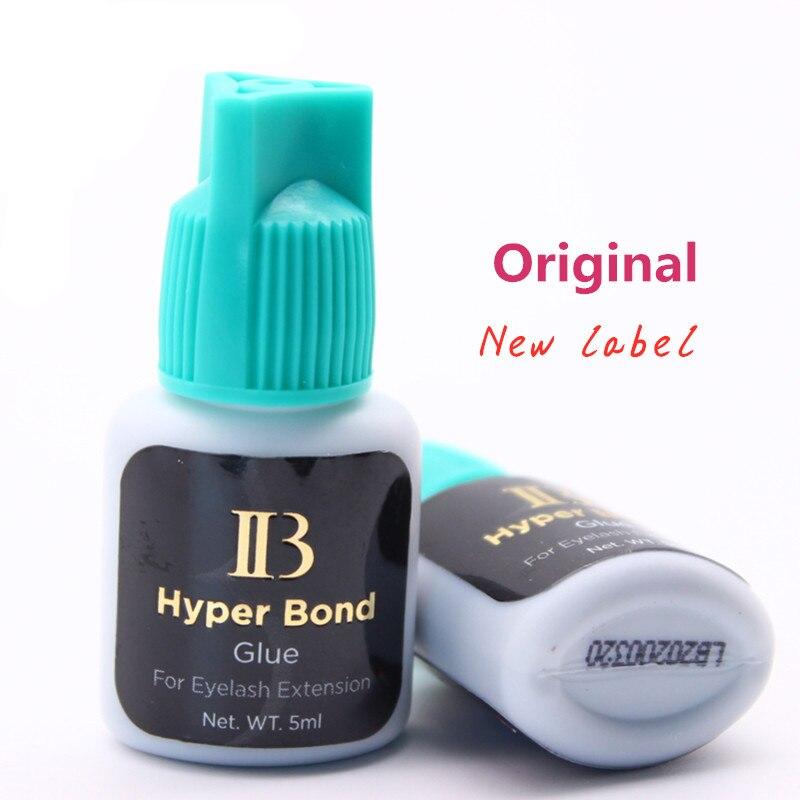 Eyelash Extension Glue Original 1 Bottle Korea IB Ibeauty Hyper Bond 0.5s Glue Fast Drying Eyelash Extensions Glue Blue Cap 5ml