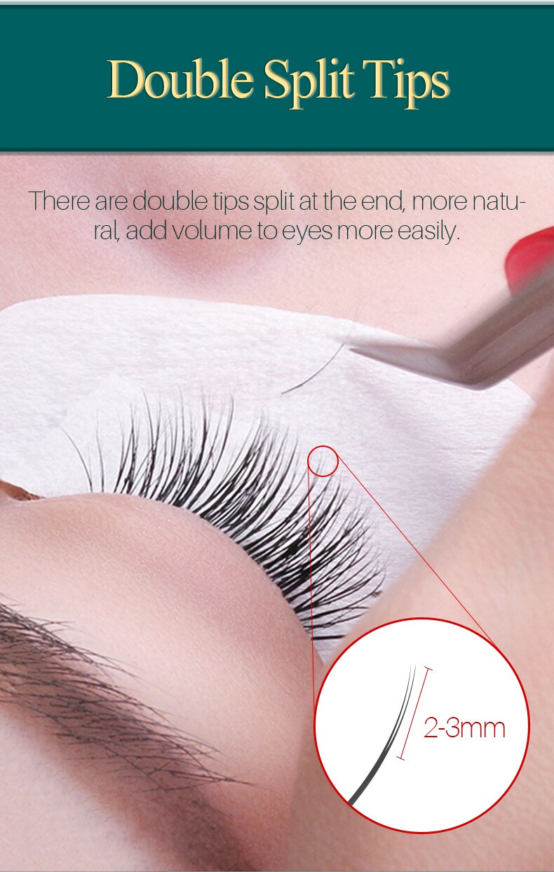 New Matte Flat Eyelash Extensions Wholesale Individual Mink Softer Eyelashes Supplies Ellipse Cashmere Lash Split Tips Volume